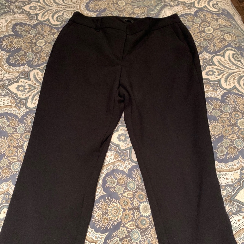 Ann Taylor Factory cropped black dress pants size 8